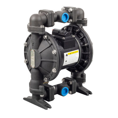 Pompy z diafragmą działającą na powietrze z maksymalnym ciśnieniem 120 psi, maksymalnym przepływem 90 gpm i diafragmą z PTFE do płynnych cząstek stałych