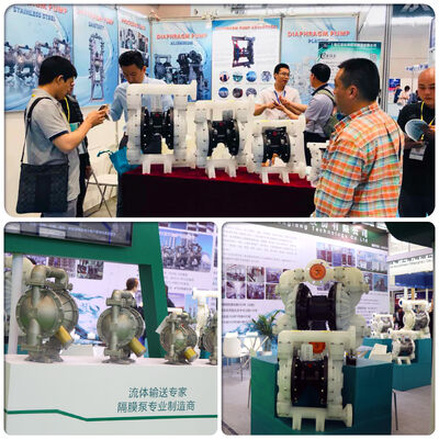 1/4 calowa pneumatyczna pompa membranowa dwumembranowa z polipropylenu o przepływie 17 l/min